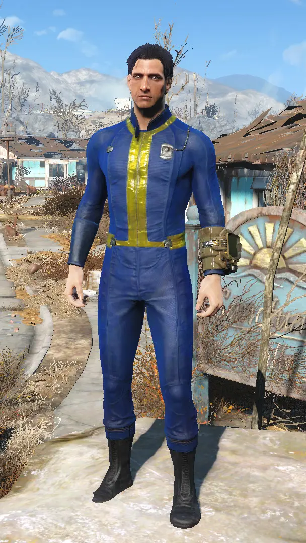 Classic Vault Suit Texture 1k and 2k Versions at Fallout 4 Nexus - Mods ...