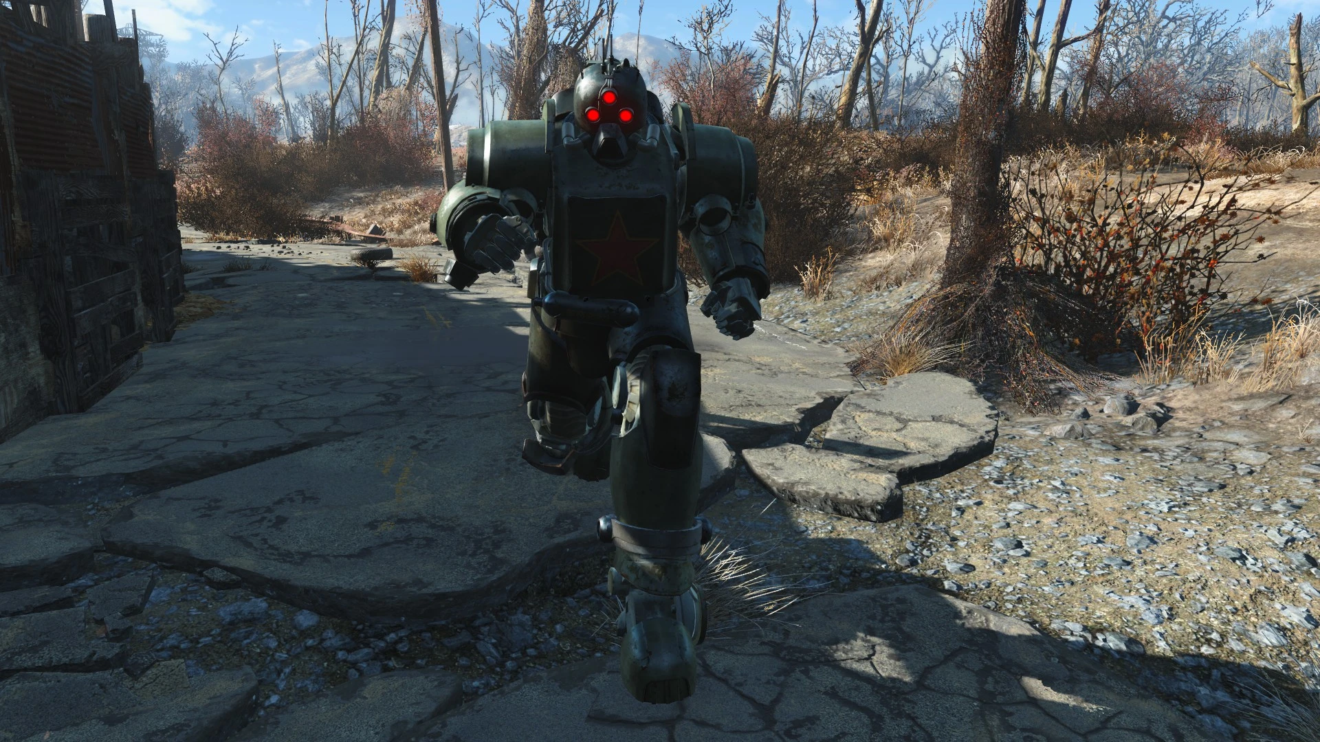 Fallout 4 power armor red фото 36