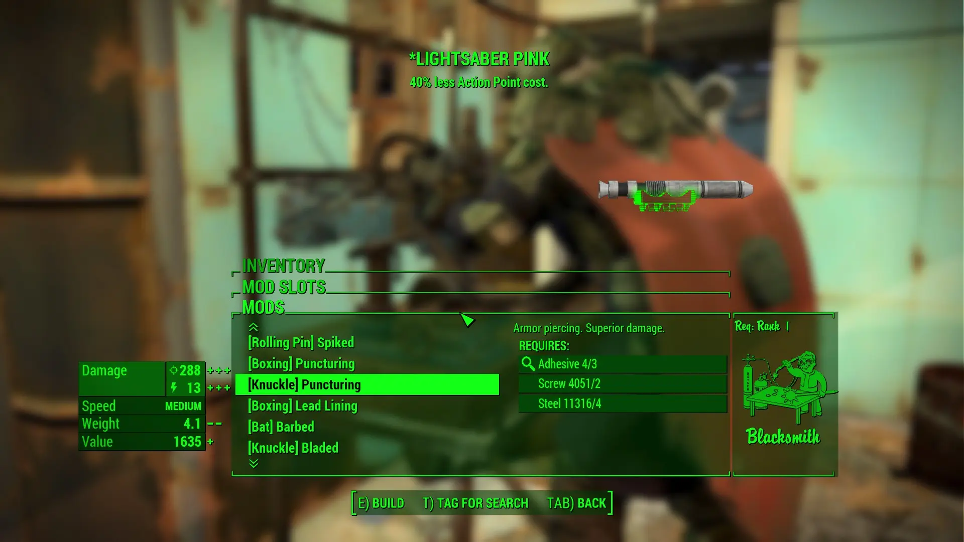 Craftable Lightsabers - Options at Fallout 4 Nexus - Mods and community