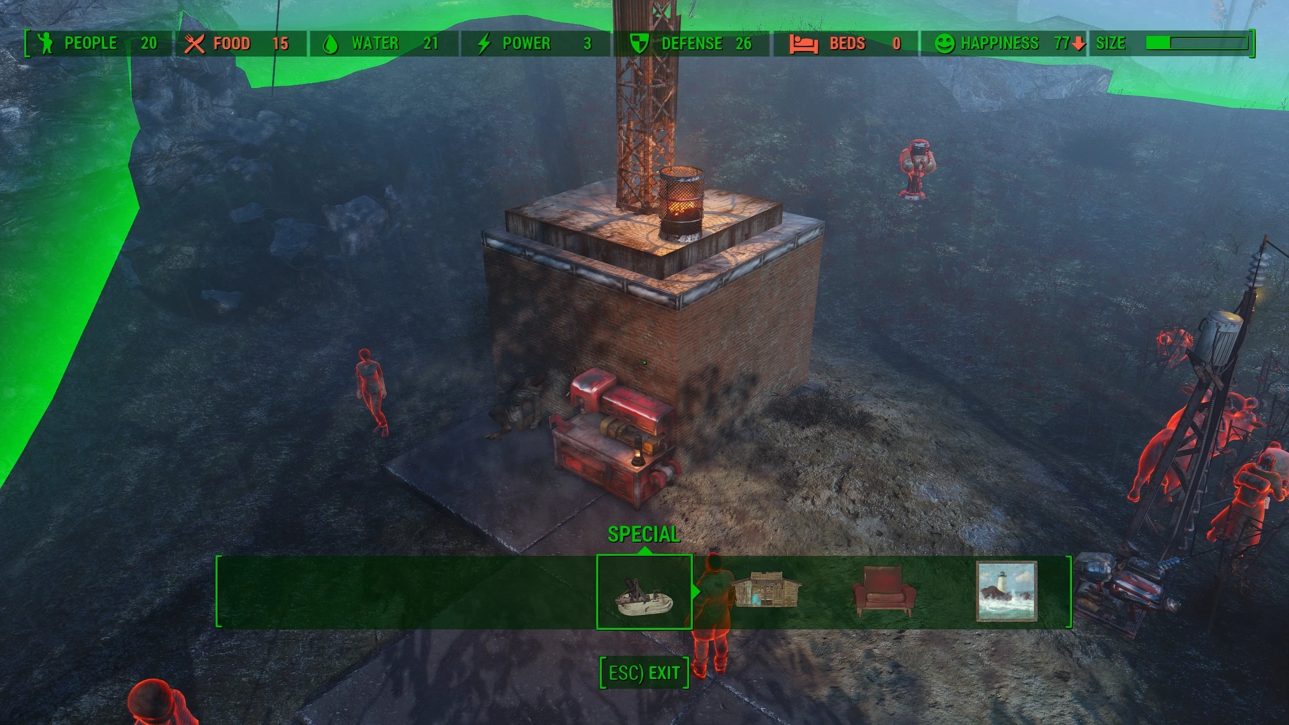 Fallout 4 строить сквозь объекты фото 117