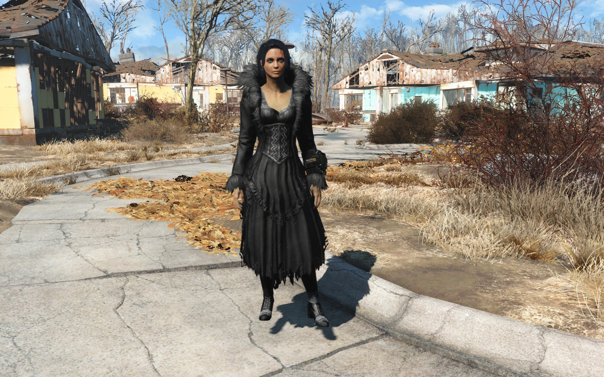 Fallout 4 черное платье
