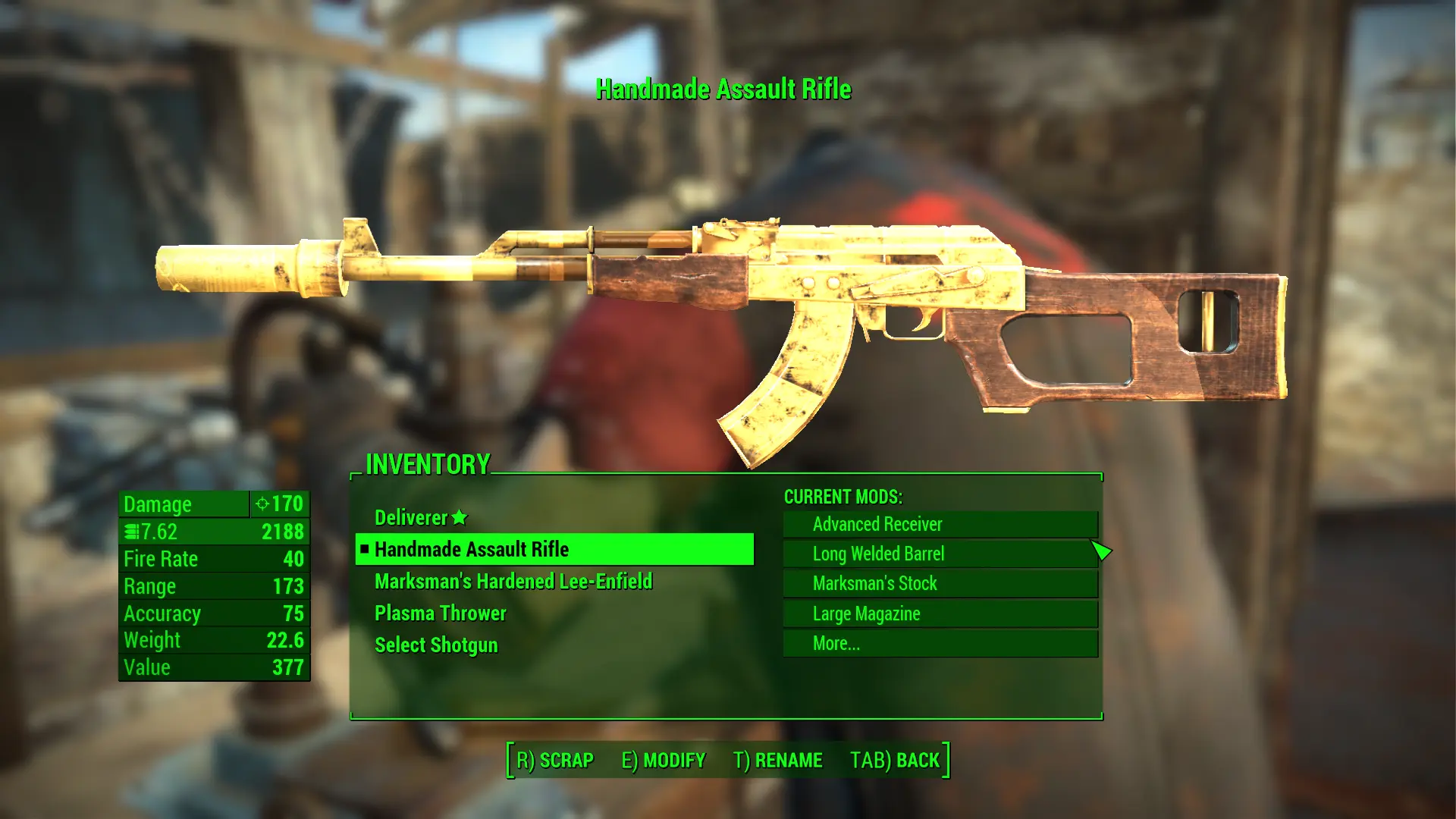 FO76 Handmade Rifle Skins At Fallout 4 Nexus - Mods And Community