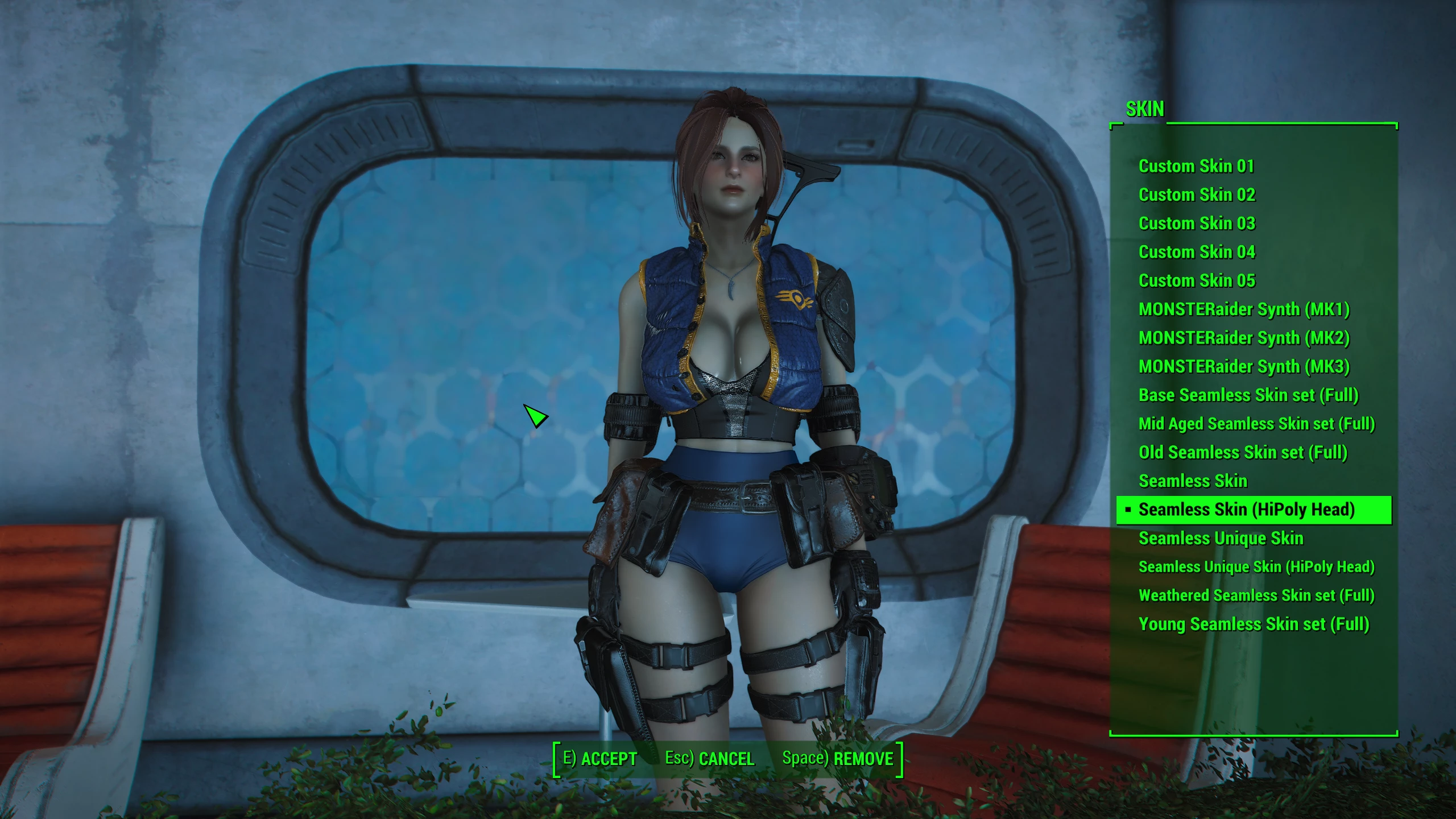 Ready to use skin overrides framework looksmenu at fallout 4 nexus