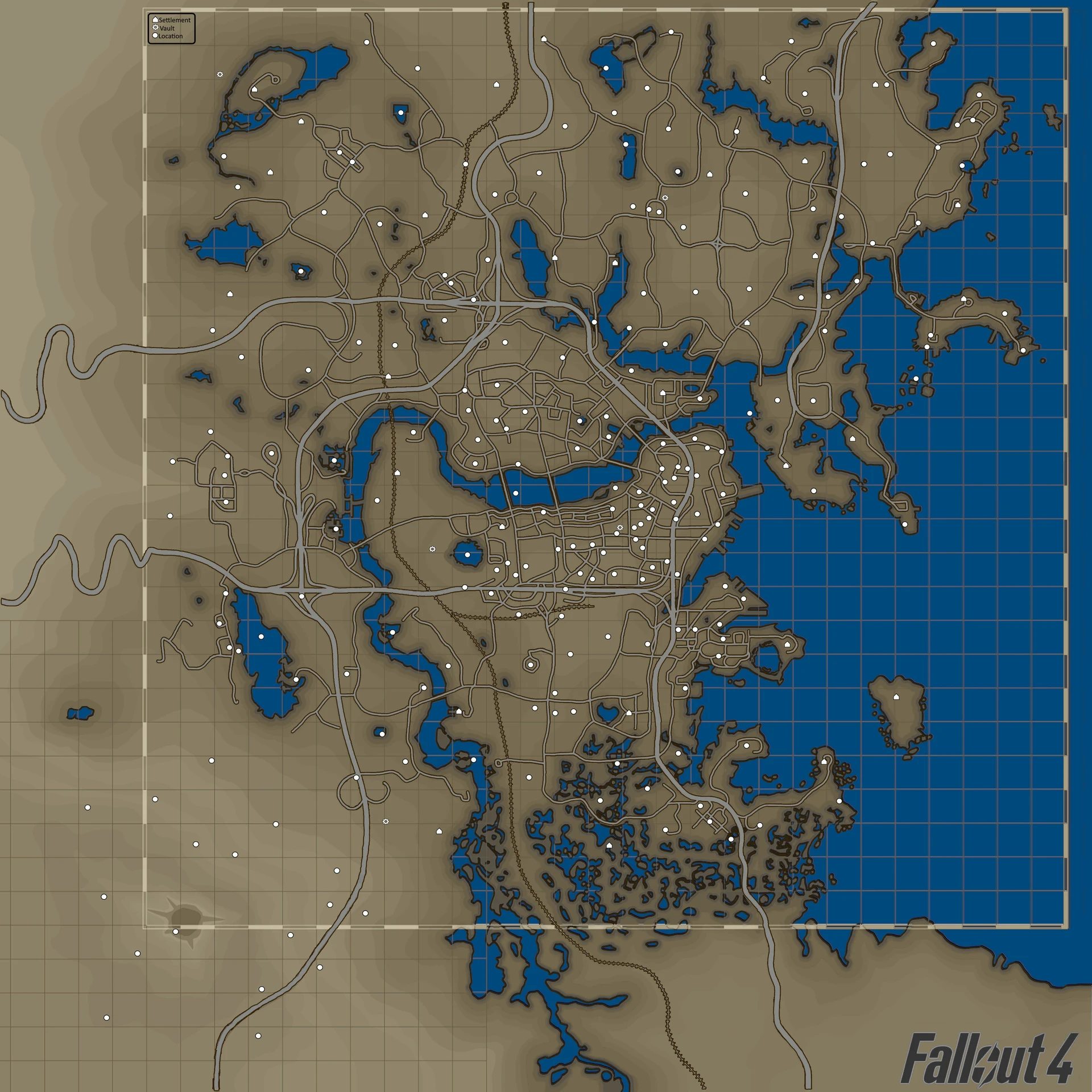 локации на карте fallout 4 фото 14