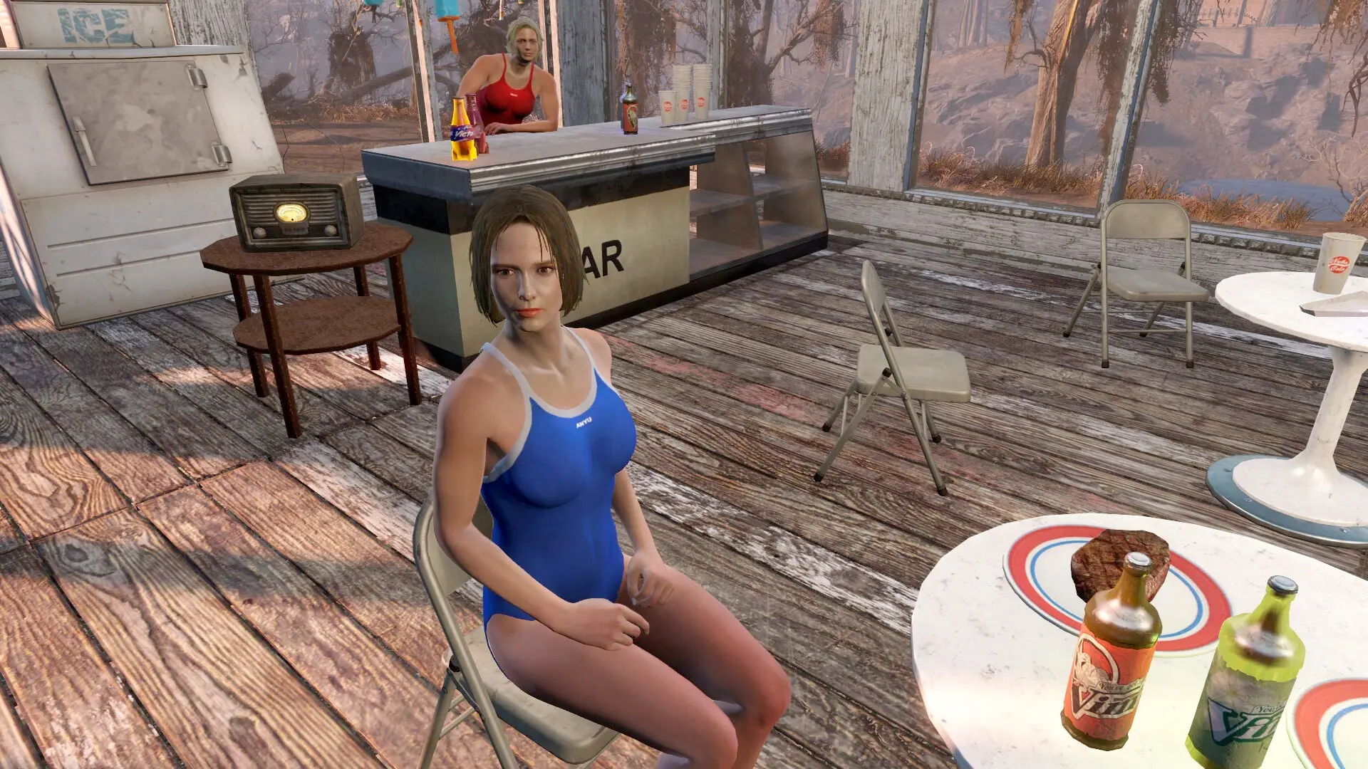 Anyu Sports Swimsuits Cbbe At Fallout 4 Nexus Mods And Community