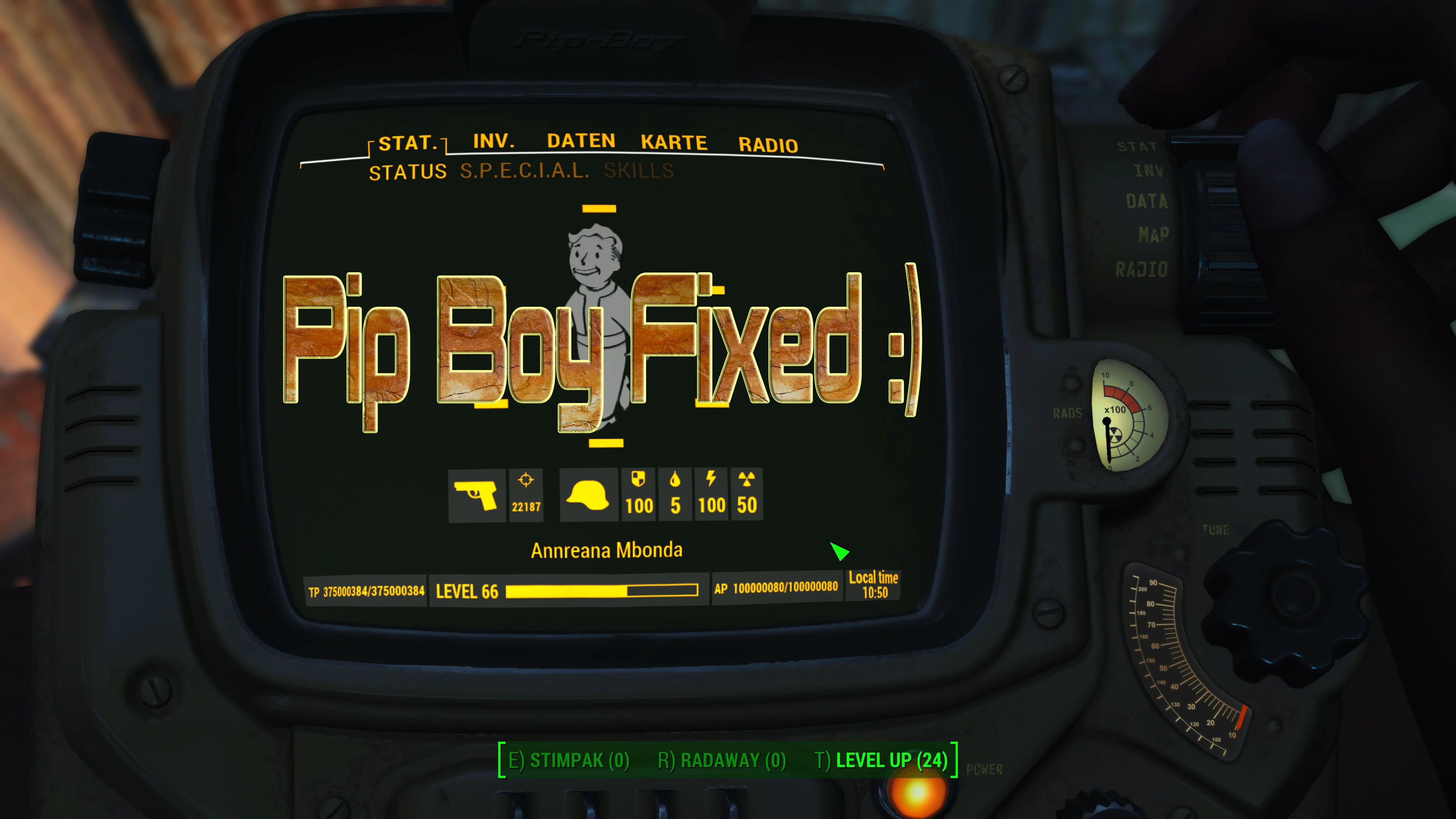 Fallout 4 invisible pip boy фото 2