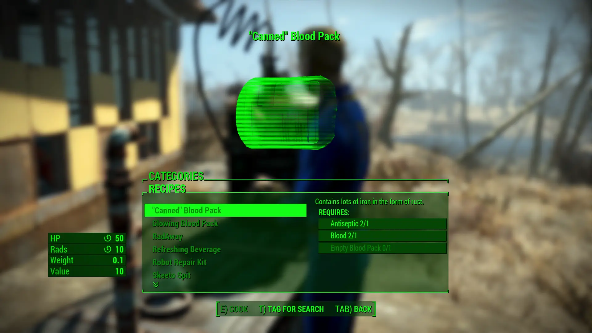 Blood Can to Blood Packs at Fallout 4 Nexus - Mods and community