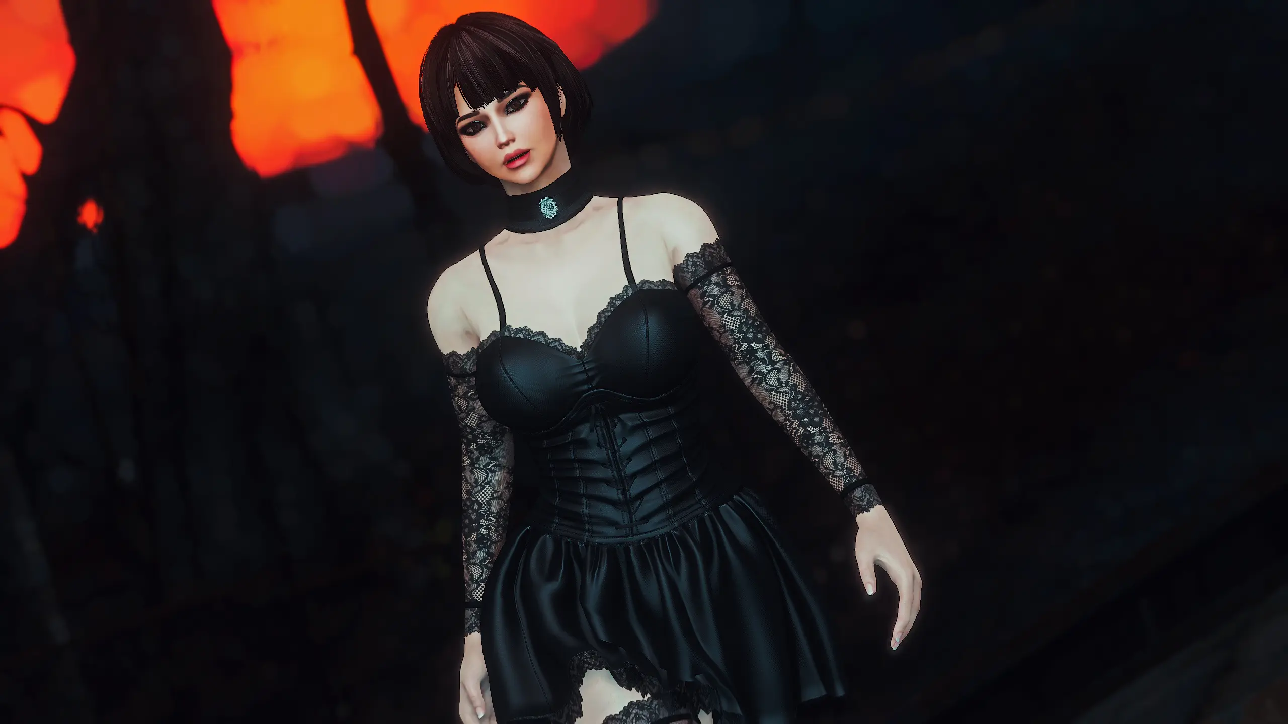 Vtaw Gothic Dress - CBBE - BodySlide at Fallout 4 Nexus - Mods and ...