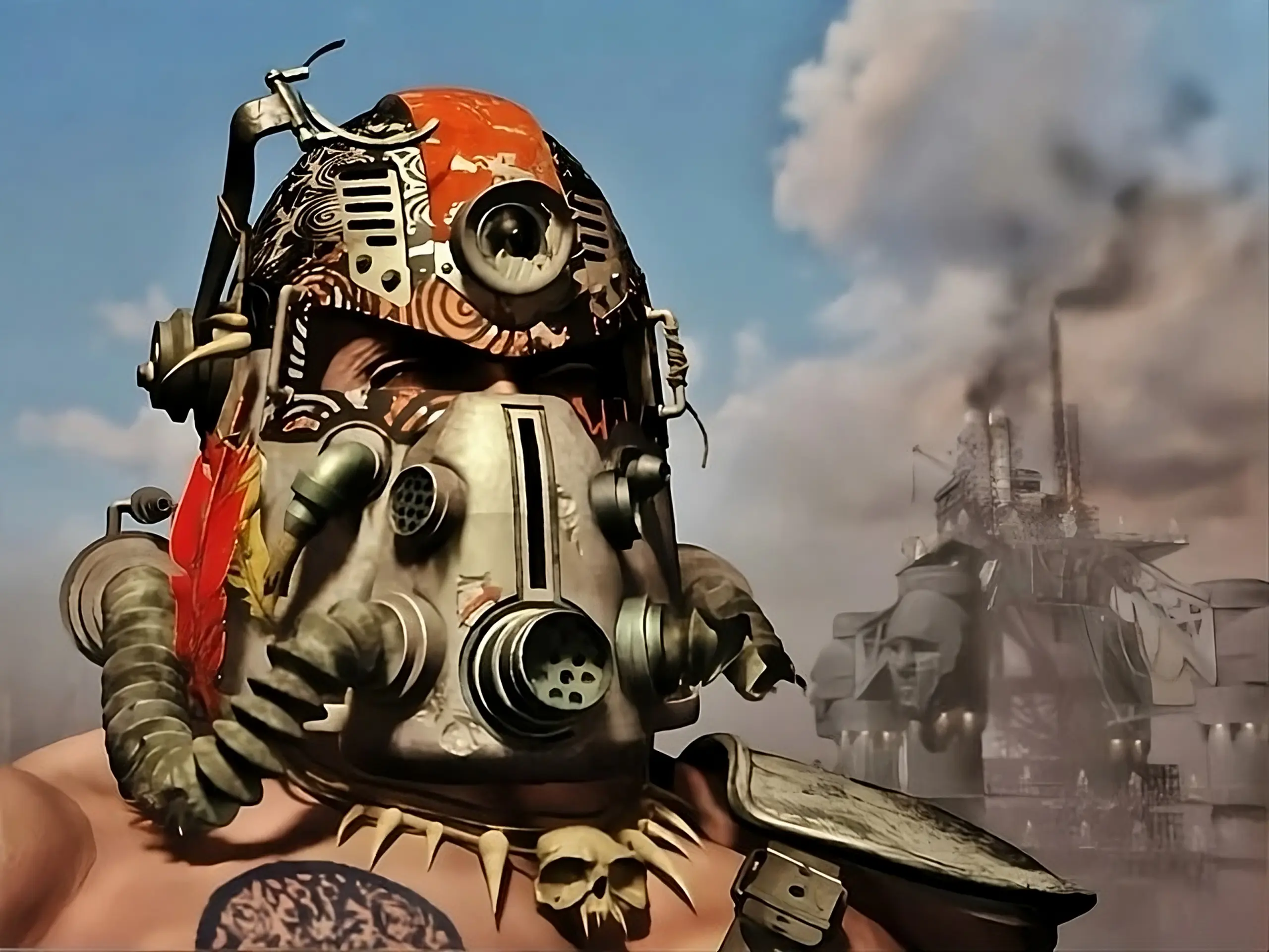Fallout 2 tribal t 51b helmet at fallout 4 nexus mods and community
