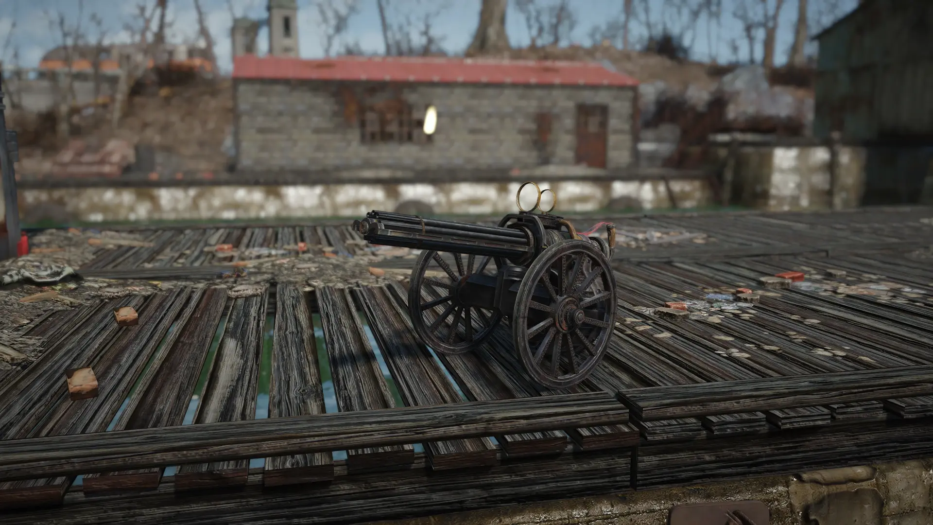 Gatling Gun Settlement Object At Fallout 4 Nexus Mods And Community 