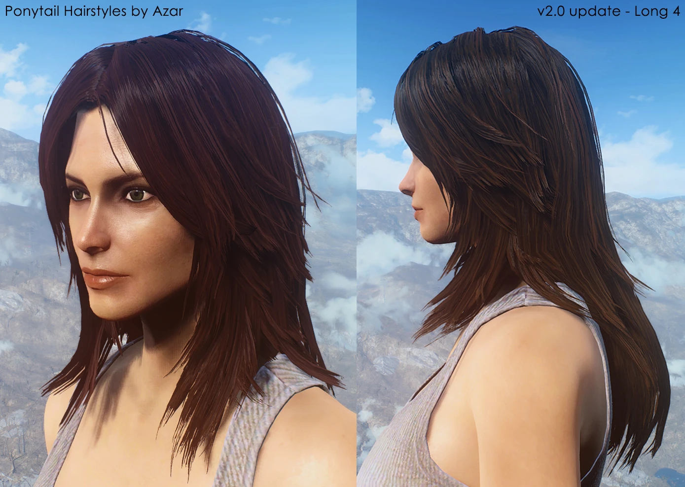 Ponytail Hairstyles by Azar v2.0 at Fallout 4 Nexus - Mods ...