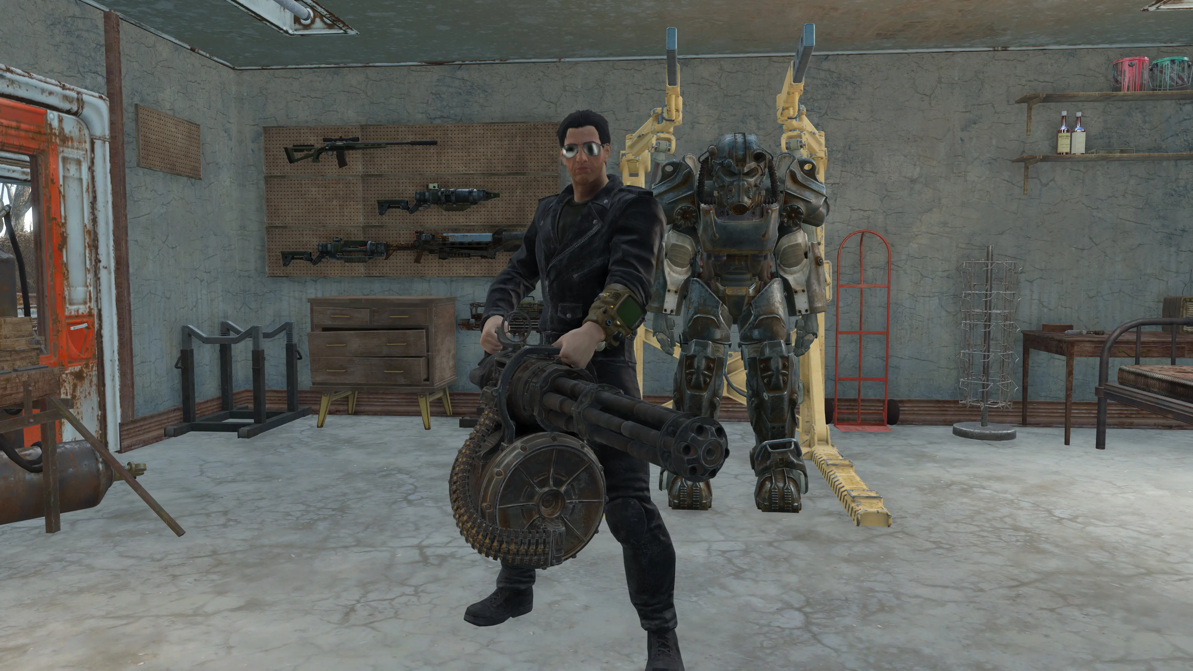 Terminator Outfit - Biker Jacket and Leather Pants at Fallout 4 Nexus ...