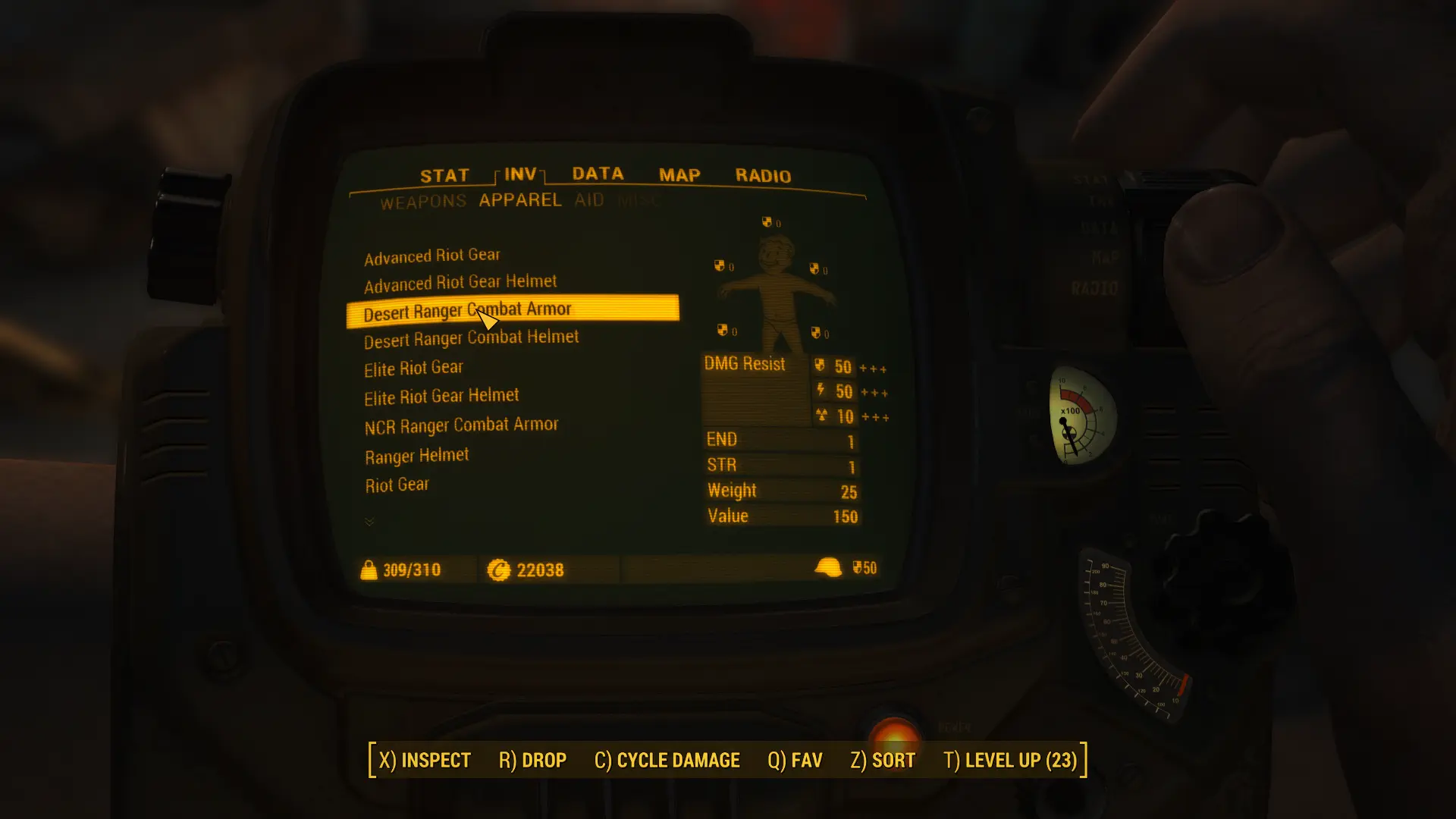 NCR Outfit Pack - Ranger and Riot armor stat improvements at Fallout 4 ...