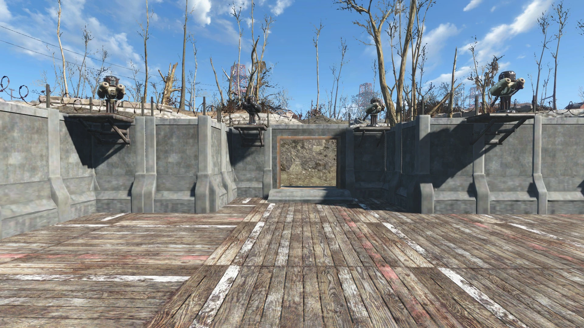 Fallout 4 бетонные дома фото 11