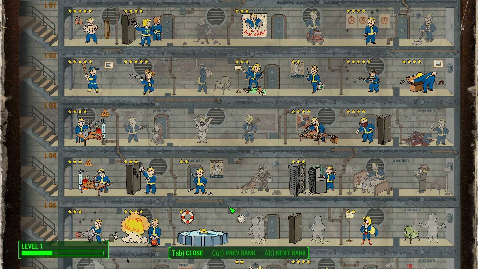 fallout shelter how to craft weapons