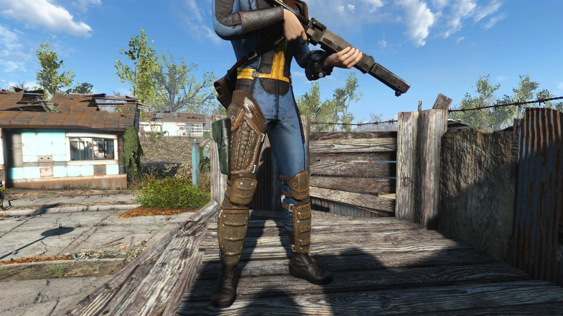 Holstered Gun Right Leg Armor Replacer At Fallout 4.