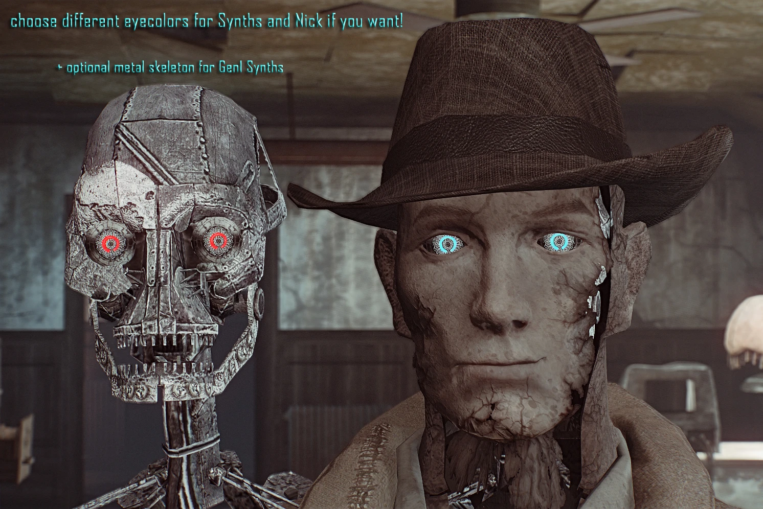 Fallout 4 synth eyes esp фото 10