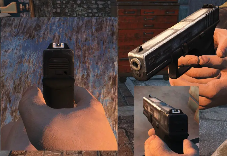 Worn Glock 20 Pistol texture at Fallout 4 Nexus - Mods and community