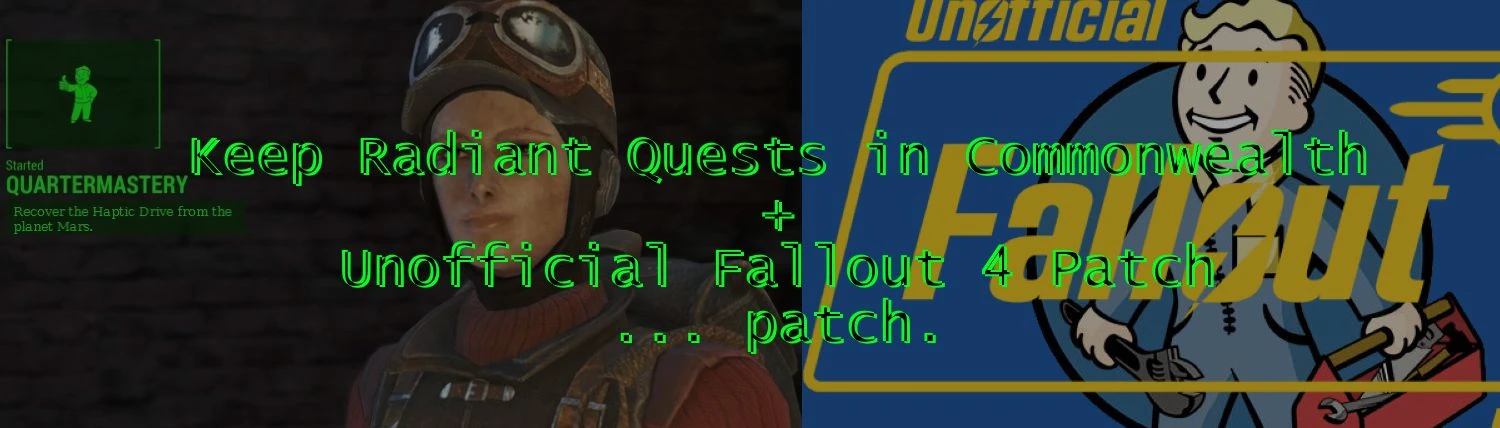 Unofficial Fallout 4 Patch - UFO4P at Fallout 4 Nexus - Mods and community