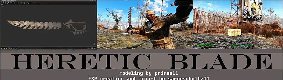 Heretic Blade Melee Weapon at Fallout 4 Nexus - Mods and community