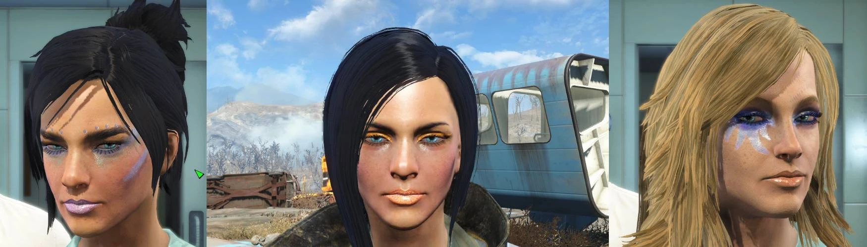 Rave And Glitter Makeup At Fallout 4