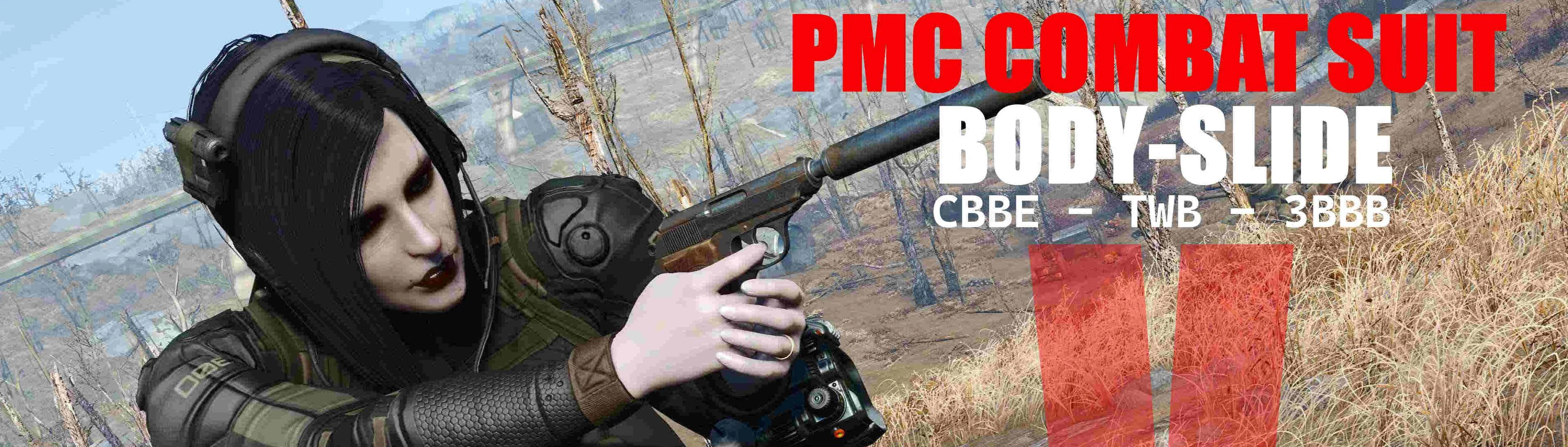 PMC Combat Suit - CBBE - TWB - 3BBB - BodySlide at Fallout 4 Nexus