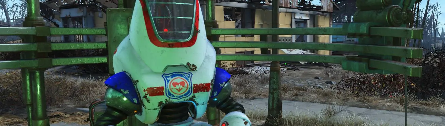 Responders Paint Job For Automatron Robots At Fallout Nexus Mods