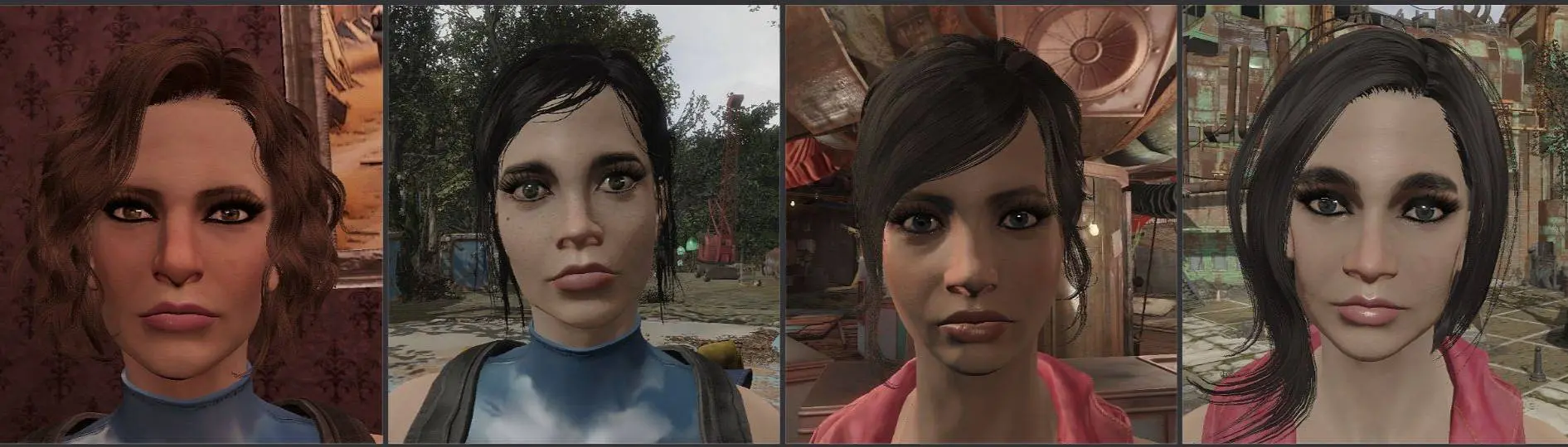 Character presets) - Viola-Lucy MacLean-Claire Redfield-Jill Valentine-Ada  Wong-Mila Kunis (Solara) at Fallout 4 Nexus - Mods and community