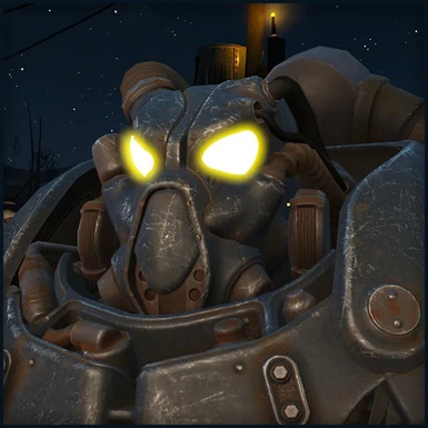 X-01 Power Armor Helmet Smoothed Eyes - DELETED