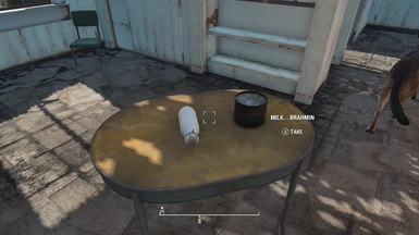 Milk on table