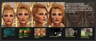 Lots More Female Hairstyles at Fallout 4 Nexus - Mods and community
