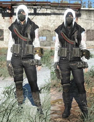 Institute Pants and Boots Before and After