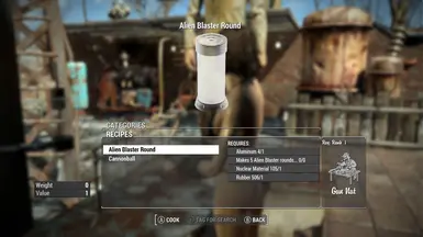 Ammo Alien Blaster round