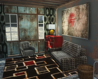 grungy apt seating area