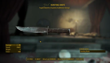 hunting knife blade