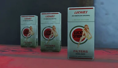 lucky strike cigarette packs unclean packs clean and unclean