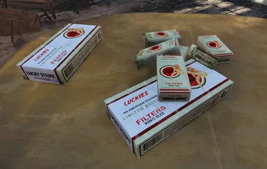lucky strike cigarette packs unclean cartons clean and unclean