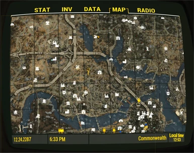 Pipboy4 World Map Screen