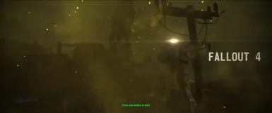 Alternative Glowing Sea Main Menu - Press any key