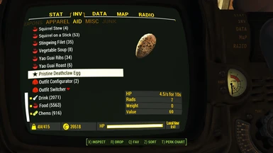 Pipboy2 Inventory3 Aid1 Screen