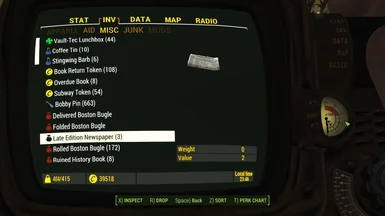 Pipboy2 Inventory4 Misc1 Screen