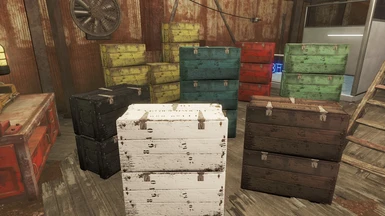 Colored Wooden Crates