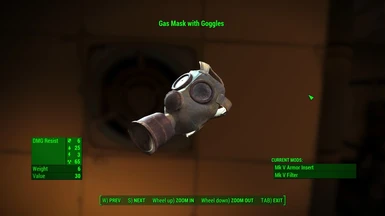 Upgraded Gas Mask with Goggles