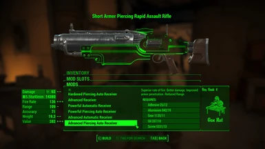 Assault Rifle Receivers   Vanilla Damage   Vanilla Descriptions