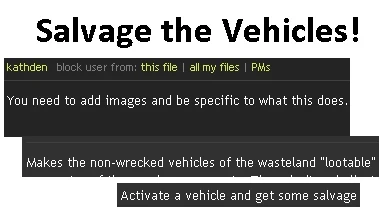 salvage the vehicles