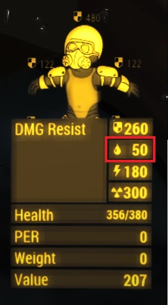 armor health or dmg resist fallout 4