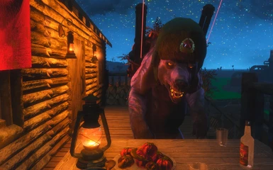 A combat communist bear in a ushanka 1