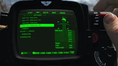 Alien Tech Head Armor OP