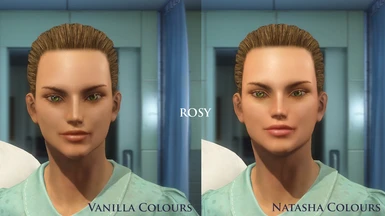 Vanilla colours vs Natasha colours - Rosy comparison