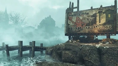 Fallout4 FarHarbor WelcomeSign